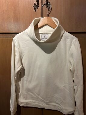 Dudley Stephens white Funnel neck Pullover